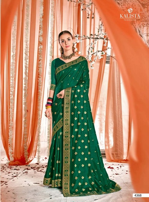 Kalista Abhinandan New Exclusive Wear Vichitra Silk Designer Saree Collection